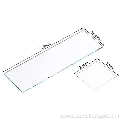 Lab Supplies: Frosted Glass Cover Slips and Microscope Slides
